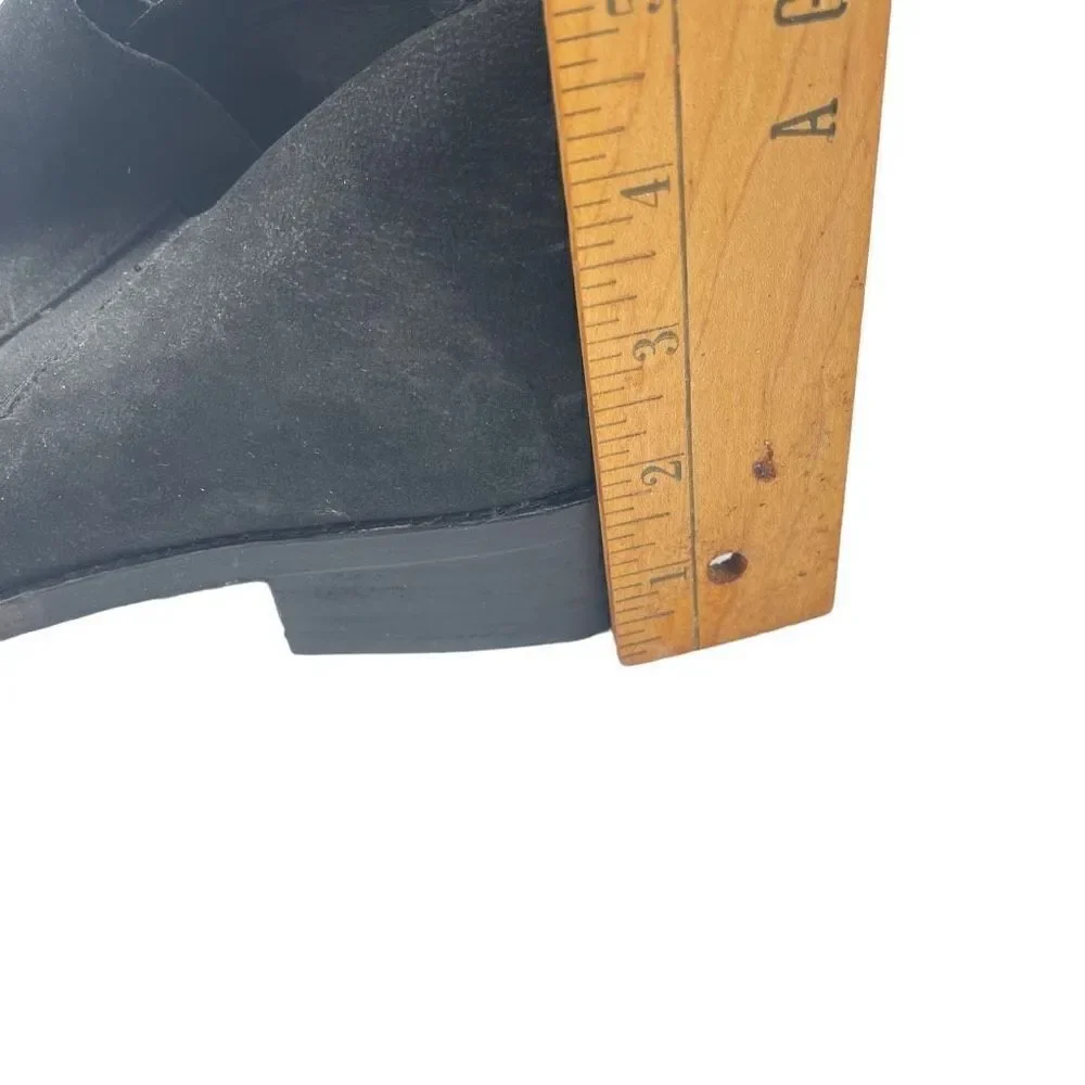 Eileen Fisher Vero Cuoio Women's Black Suede Leather Boots Size 9